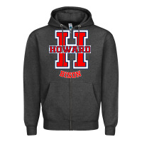 Charcoal Heather howard 1867 university Zipper Hoodie - artisFamous