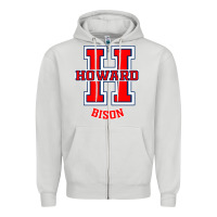 Dove Grey howard 1867 university Zipper Hoodie - artisFamous