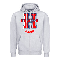 Heather Grey howard 1867 university Zipper Hoodie - artisFamous