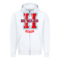 White howard 1867 university Zipper Hoodie - artisFamous