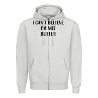 Dove Grey i cant believe im not butter Zipper Hoodie - artisFamous