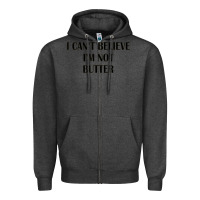 Charcoal Heather i cant believe im not butter Zipper Hoodie - artisFamous