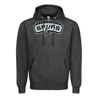 Charcoal Heather san antonio sport Zipper Hoodie - artisFamous