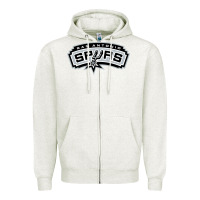 Oatmeal Heather san antonio sport Zipper Hoodie - artisFamous