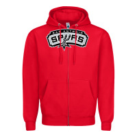 Red san antonio sport Zipper Hoodie - artisFamous