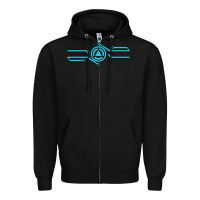 Black tron inspired merch Zipper Hoodie - artisFamous