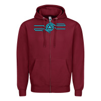 Burgundy tron inspired merch Zipper Hoodie - artisFamous
