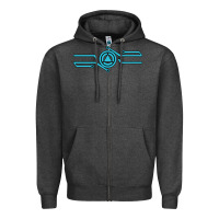 Charcoal Heather tron inspired merch Zipper Hoodie - artisFamous