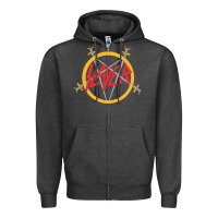 Charcoal Heather heavy metal Zipper Hoodie - artisFamous