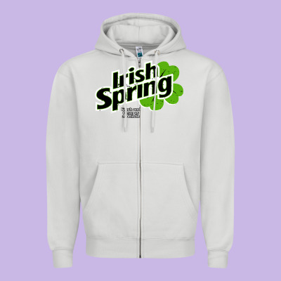 Irish Spring Zipper Hoodie Designed By Artisfamous
