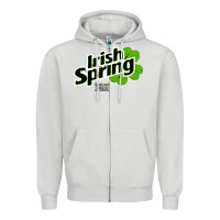 Dove Grey irish spring Zipper Hoodie - artisFamous