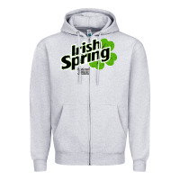 Heather Grey irish spring Zipper Hoodie - artisFamous