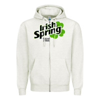 Oatmeal Heather irish spring Zipper Hoodie - artisFamous