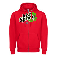 Red irish spring Zipper Hoodie - artisFamous