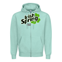 Seafoam irish spring Zipper Hoodie - artisFamous