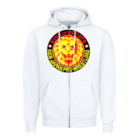 White japan pro wrestling Zipper Hoodie - artisFamous