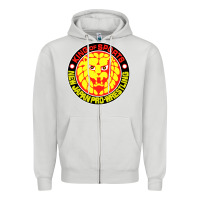 Dove Grey japan pro wrestling Zipper Hoodie - artisFamous