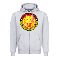 Heather Grey japan pro wrestling Zipper Hoodie - artisFamous