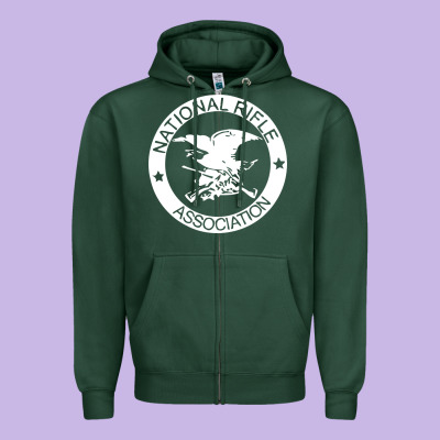 National Rifle Association Zipper Hoodie Designed By Artisfamous