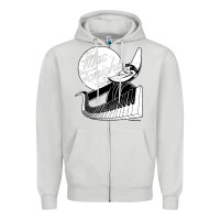 Dove Grey mac tonight Zipper Hoodie - artisFamous