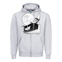 Heather Grey mac tonight Zipper Hoodie - artisFamous