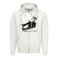 Oatmeal Heather mac tonight Zipper Hoodie - artisFamous