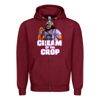 Burgundy macho cream of the crop Zipper Hoodie - artisFamous