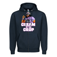 Navy macho cream of the crop Zipper Hoodie - artisFamous