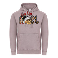 Vintage Zinc rockin noel skull Vintage Hoodie - CowhideDigitalArt