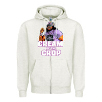 Oatmeal Heather macho cream of the crop Zipper Hoodie - artisFamous