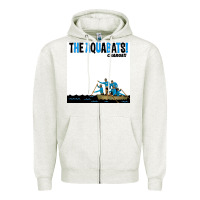 Oatmeal Heather the aquabats charge Zipper Hoodie - artisFamous