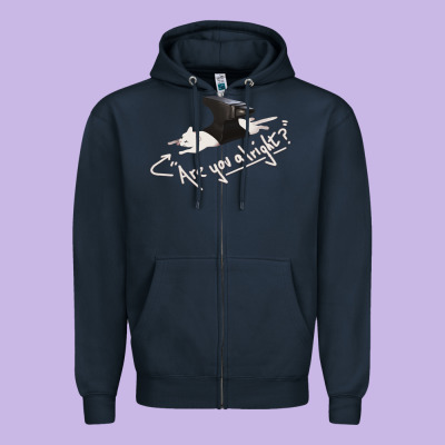 Lovejoy Are You Alright Zipper Hoodie Designed By Artisfamous