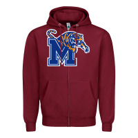 Burgundy the memphis athletic teams tigers Zipper Hoodie - artisFamous