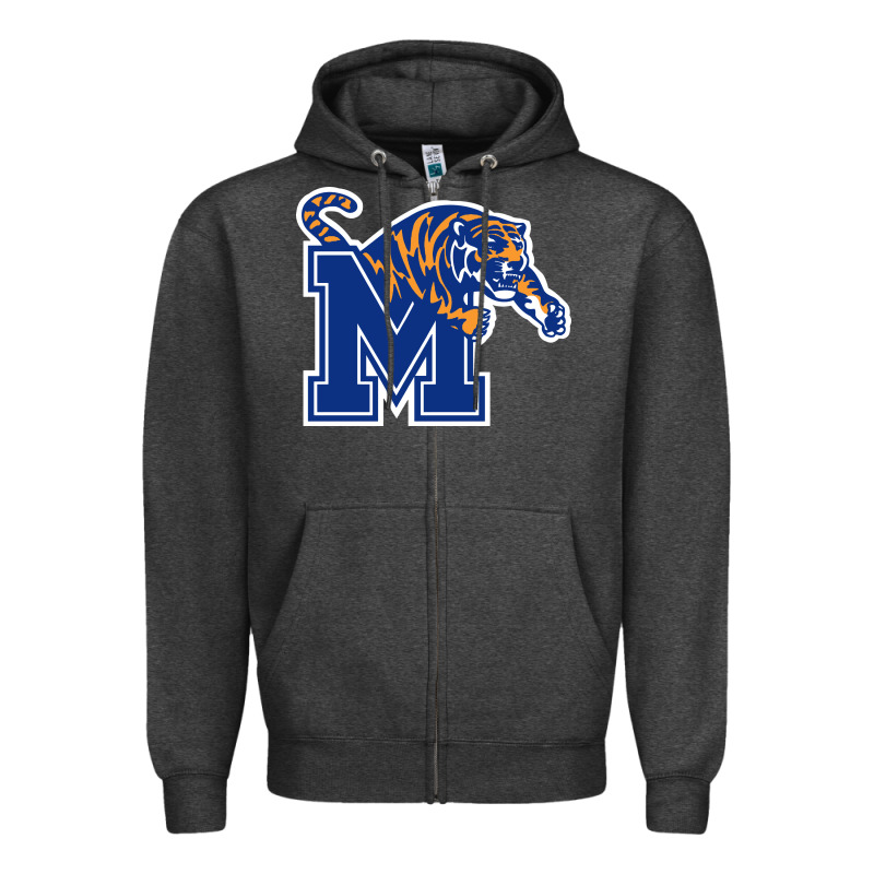 The Memphis Athletic Teams Tigers Zipper Hoodie by artisFamous | Teevron