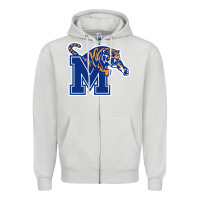 Dove Grey the memphis athletic teams tigers Zipper Hoodie - artisFamous
