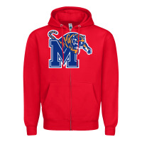 Red the memphis athletic teams tigers Zipper Hoodie - artisFamous