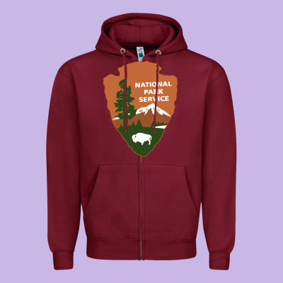 National Park Service Zipper Hoodie Designed By Artisfamous