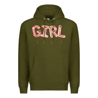 Army Green Girl balloon Premium Hoodie - Artiststas