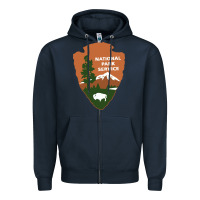 Navy national park service Zipper Hoodie - artisFamous