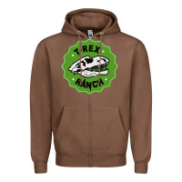 Chestnut t rex ranch Zipper Hoodie - artisFamous