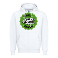 White t rex ranch Zipper Hoodie - artisFamous