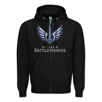 Black battle hawks football Zipper Hoodie - artisFamous