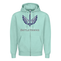 Seafoam battle hawks football Zipper Hoodie - artisFamous