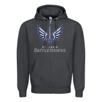 Smoke battle hawks football Zipper Hoodie - artisFamous