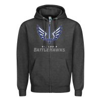 Charcoal Heather battle hawks football Zipper Hoodie - artisFamous