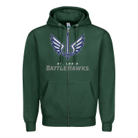 Sports Green battle hawks football Zipper Hoodie - artisFamous