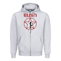 Heather Grey starman music rush Zipper Hoodie - artisFamous