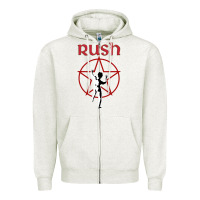 Oatmeal Heather starman music rush Zipper Hoodie - artisFamous