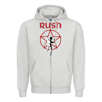 Dove Grey starman music rush Zipper Hoodie - artisFamous