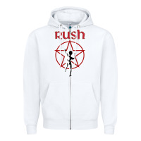 White starman music rush Zipper Hoodie - artisFamous